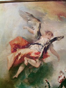 Historien om Tobias, detaljer om ærkeenglen Rafaels afgang, ca. 1750
